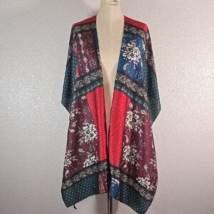 Free People Floral Patchwork Kimono Jacket